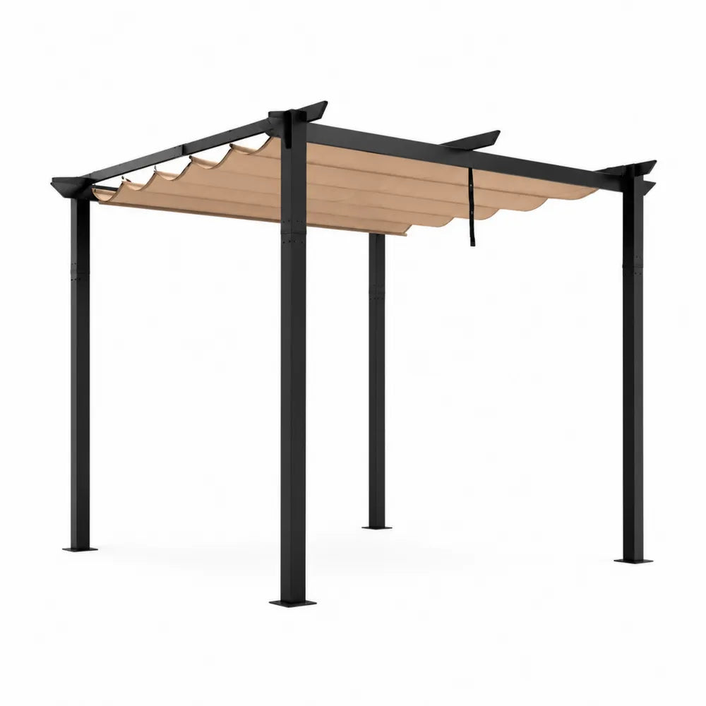 Pergola aluminiowa 300x300 cm z poliestrowym zadaszeniem