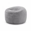 Fotel typu bean bag welurowy 65cm x 45cm Szary