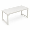 Stół prostokątny z drewna MDF biały 180x90x75 cm